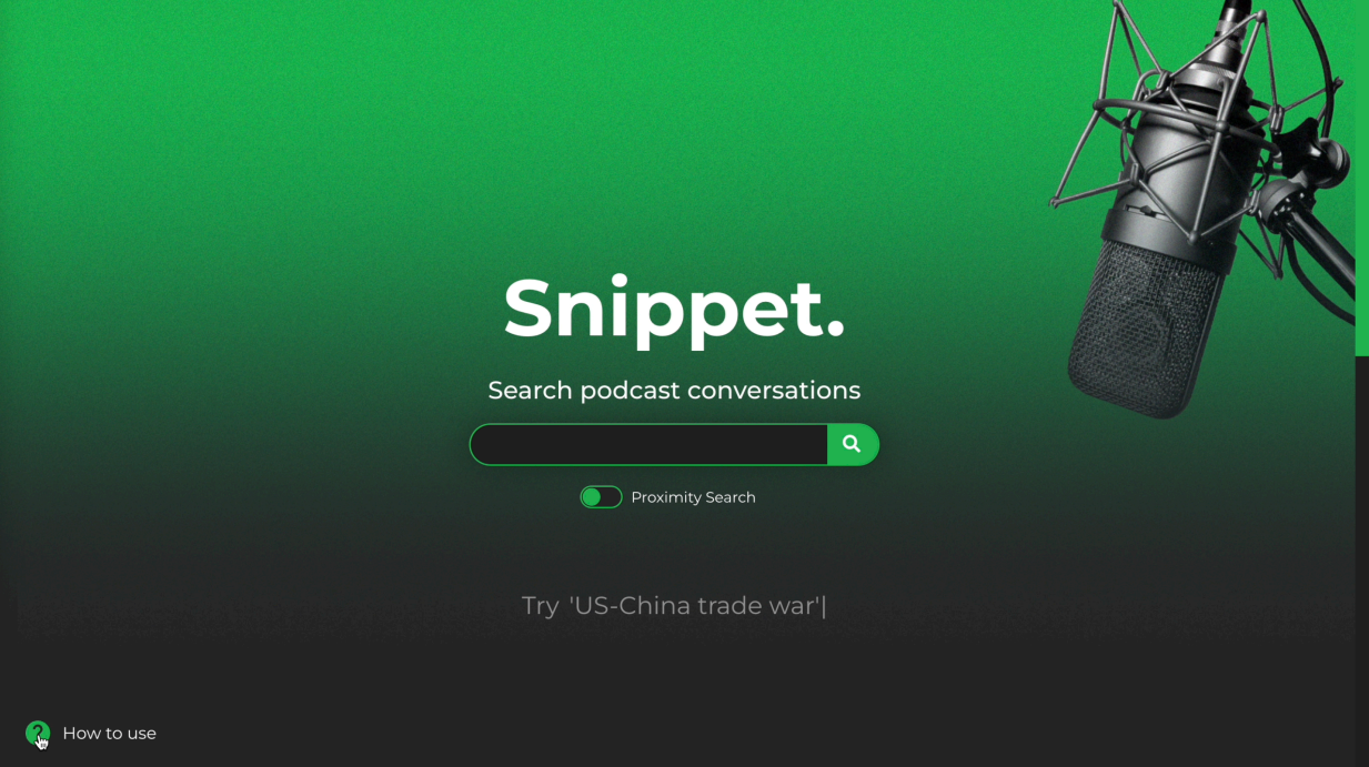 Snippet homepage